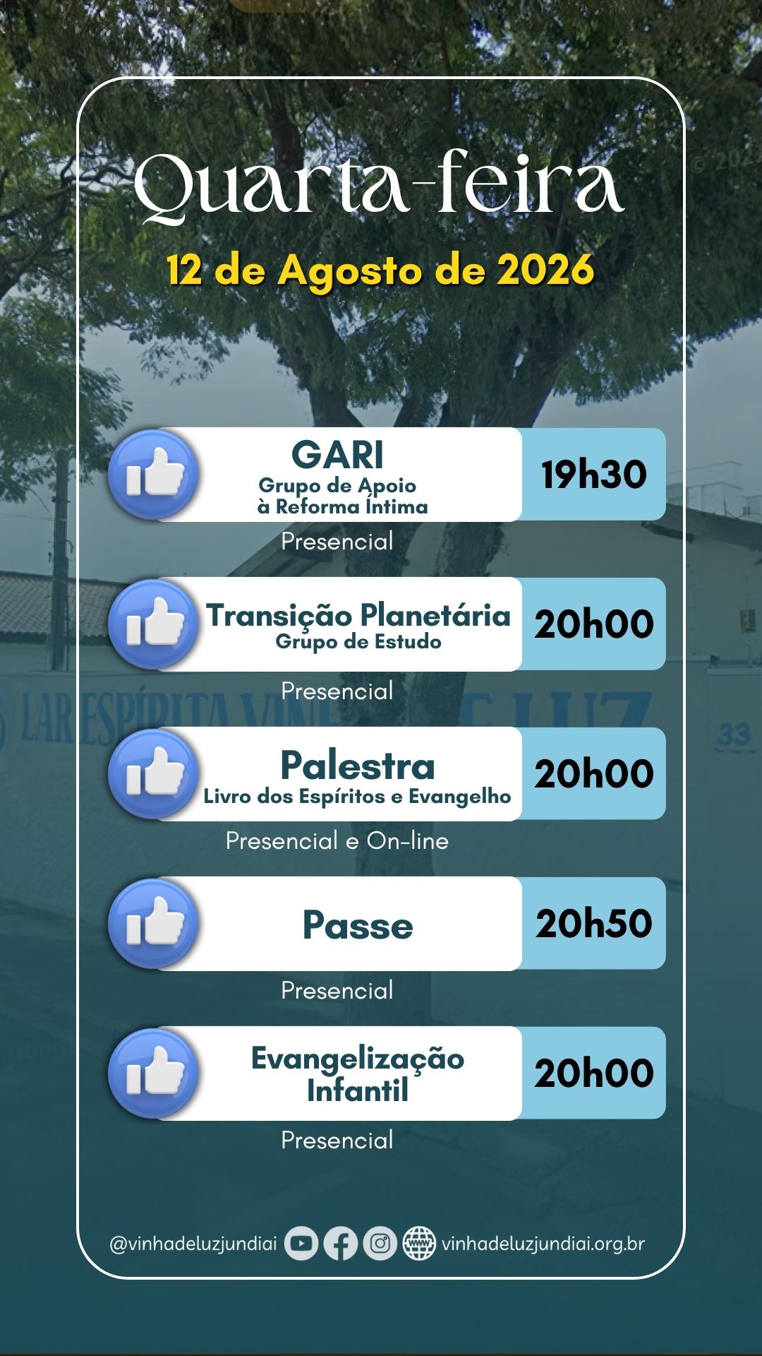 Agenda da segunda-feira