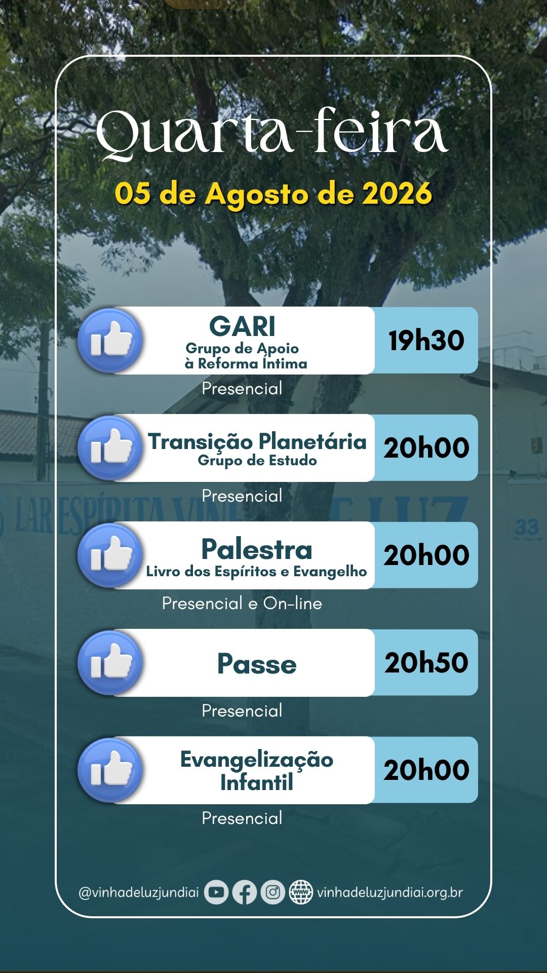 Agenda da segunda-feira